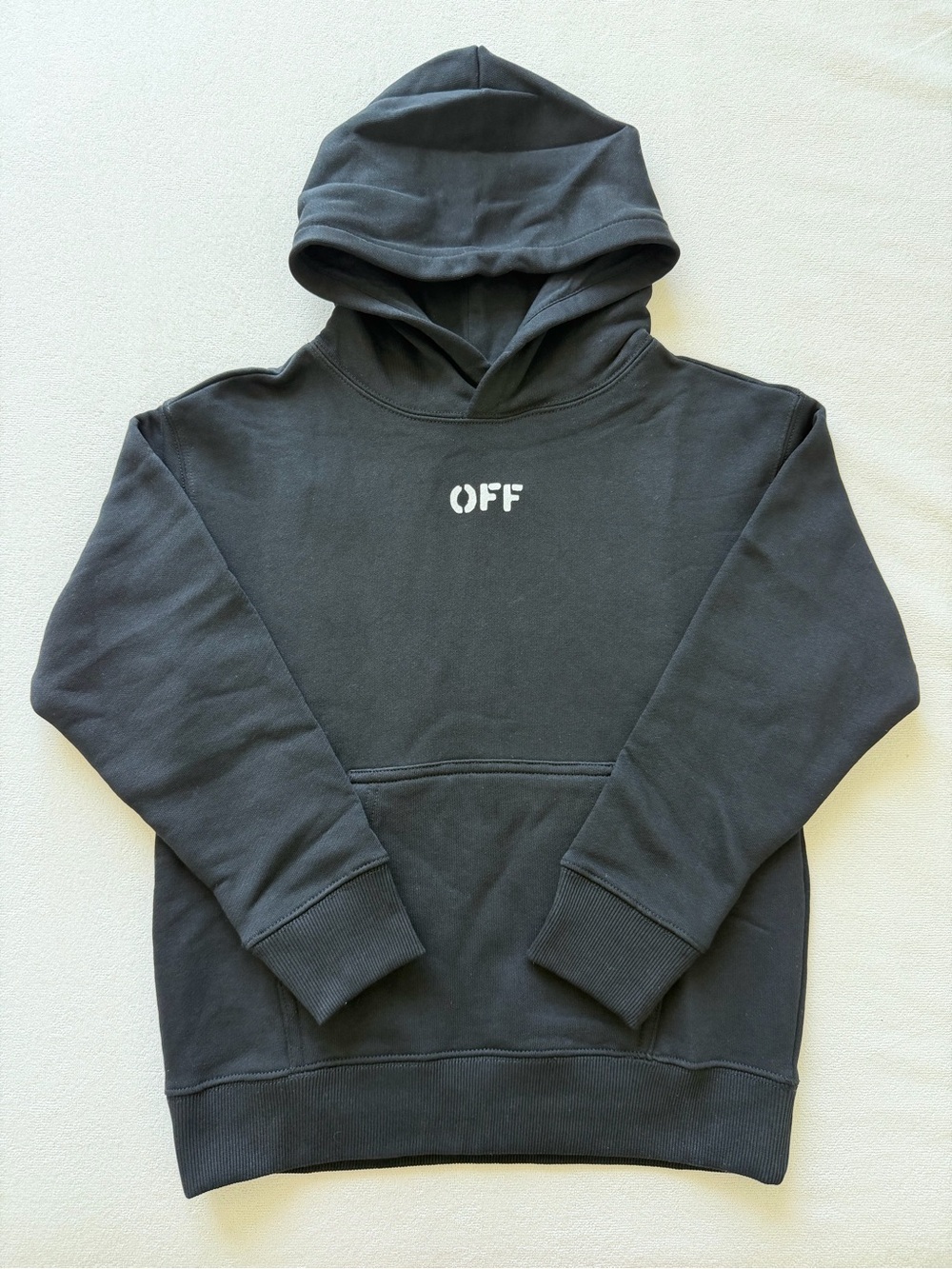 Off-White Kids Brick Arrow Hoodie Black Size 8Y NWT